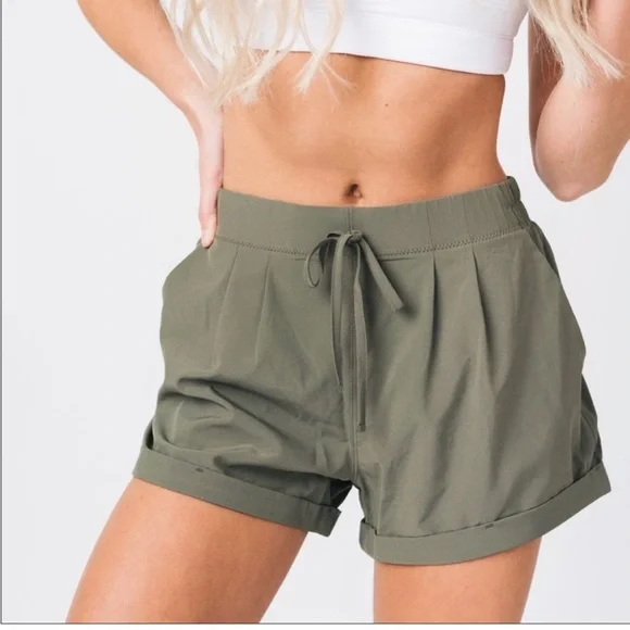 ZYIA Shorts Zyia Summer Shorts Olive Xxl Poshmark